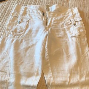 Ted baker white linen pants